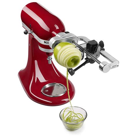 peeler attachment for kitchenaid|kitchenaid stand mixer spiralizer attachment.